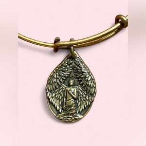 Alex and Ani Gold Guardian of Peace Teardrop Charm Necklace